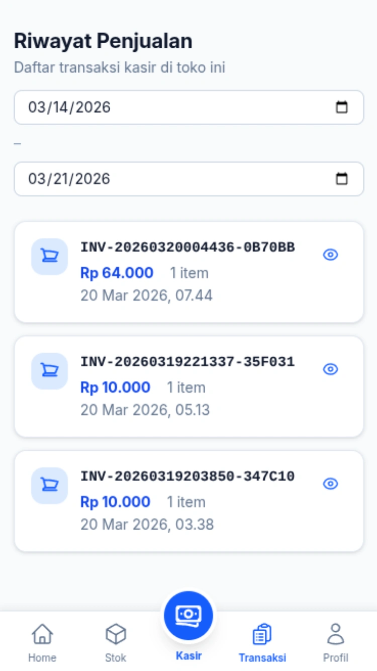 POS Dashboard Preview