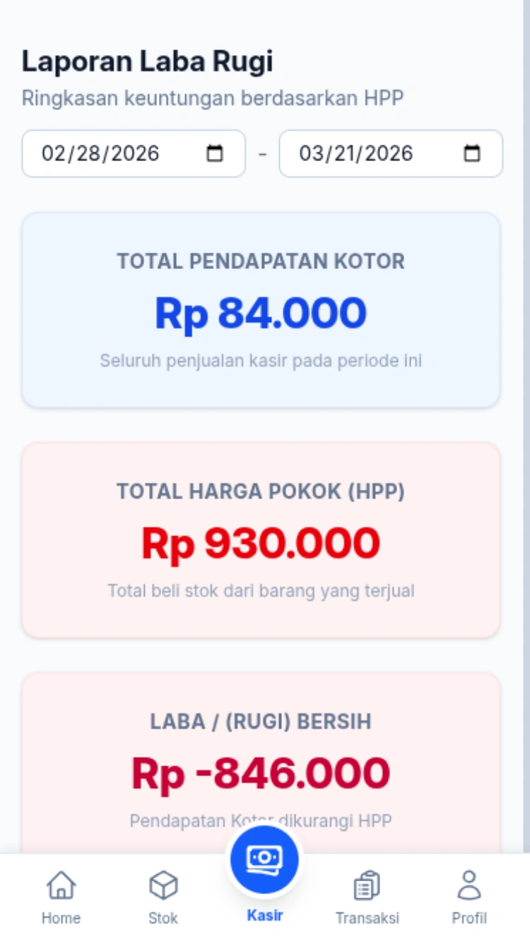 POS Dashboard Preview