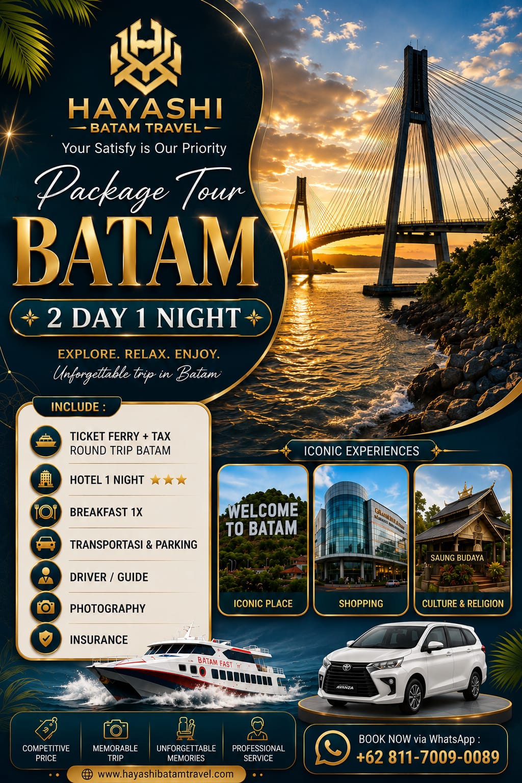 Private Trip Batam 2D1N - 4 pax
