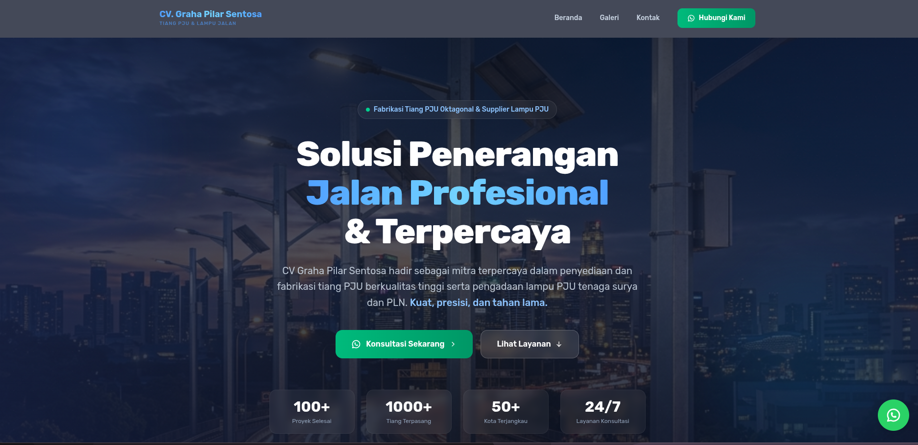 Pusat Tiang PJU