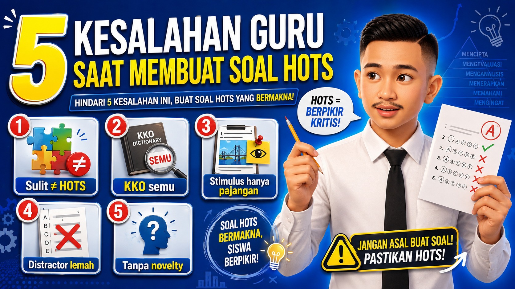 5 Kesalahan Guru Saat Membuat Soal HOTS
