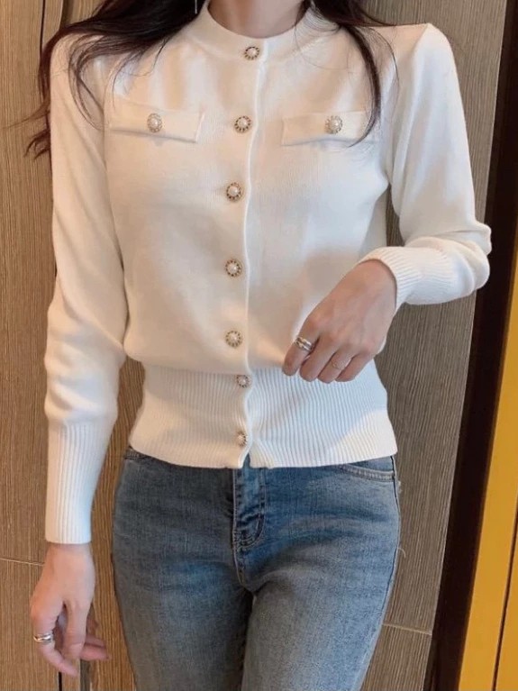 ENJICLO-Shelly Cardigan Korean Style Knitwear Wanita Premium