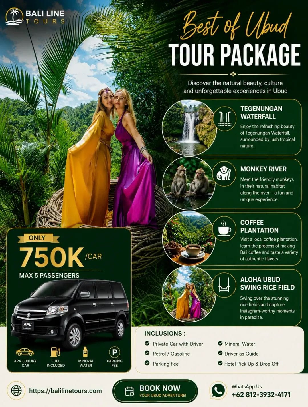  Best of Ubud Tour Package