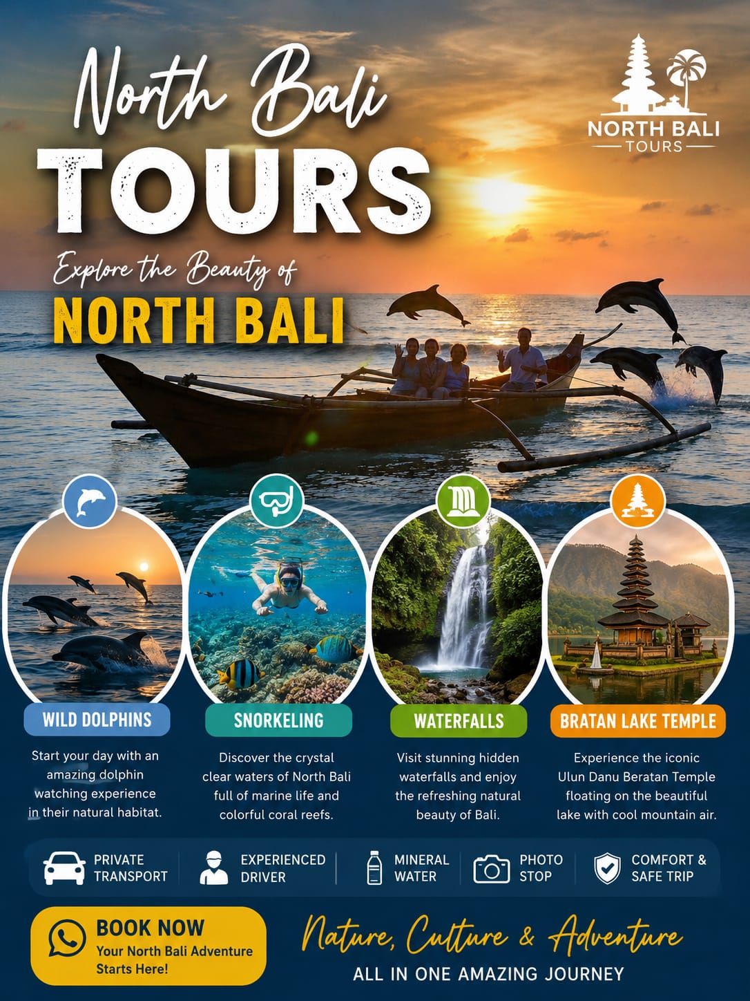 🌴 North Bali Adventure Tour